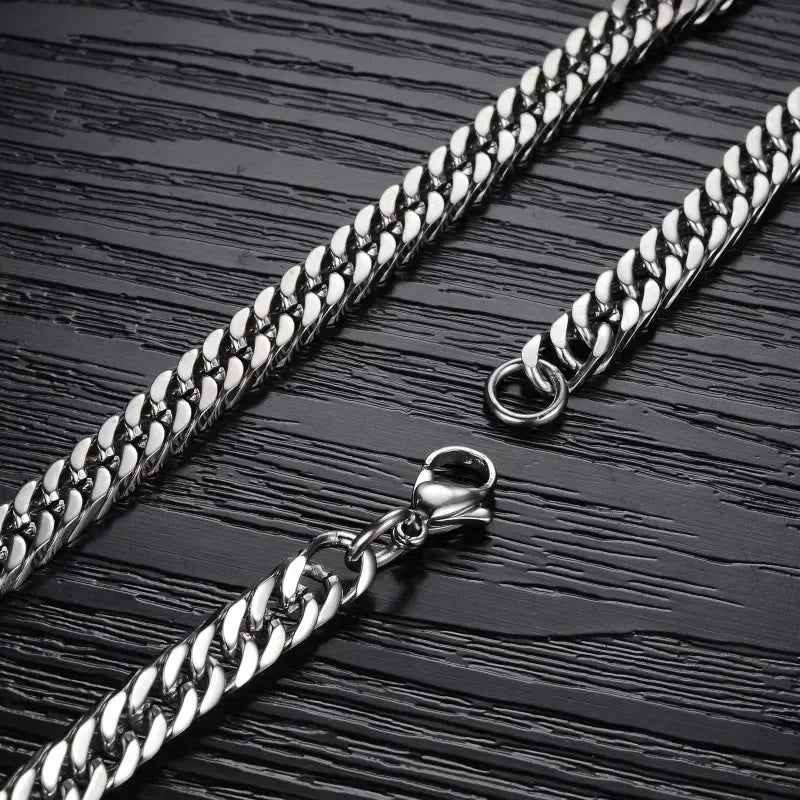 Stainless Steel Cuban Chain Necklace